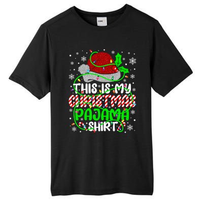 Santa Claus This Is My Christmas Pajama Funny Gift Tall Fusion ChromaSoft Performance T-Shirt