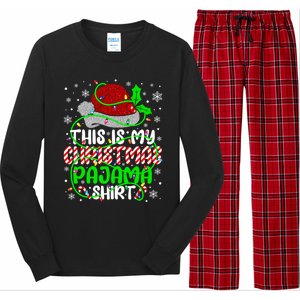 Santa Claus This Is My Christmas Pajama Funny Gift Long Sleeve Pajama Set