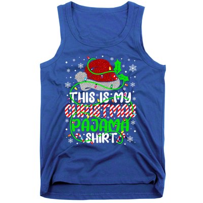 Santa Claus This Is My Christmas Pajama Funny Gift Tank Top