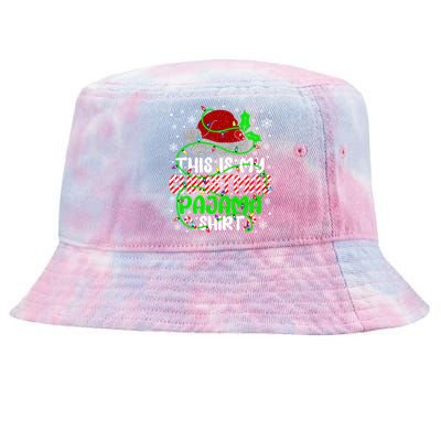 Santa Claus This Is My Christmas Pajama Funny Gift Tie-Dyed Bucket Hat