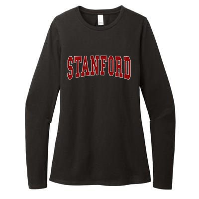 S.T.A.N.F.O.R.D California Throwback Design Classic Womens CVC Long Sleeve Shirt