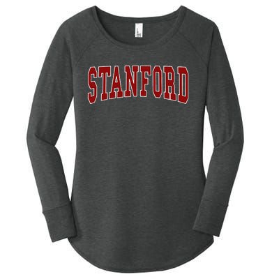 S.T.A.N.F.O.R.D California Throwback Design Classic Women's Perfect Tri Tunic Long Sleeve Shirt