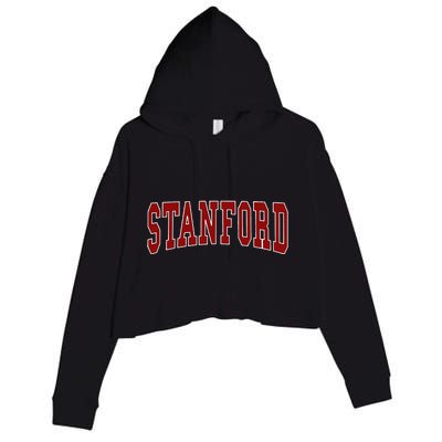 S.T.A.N.F.O.R.D California Throwback Design Classic Crop Fleece Hoodie