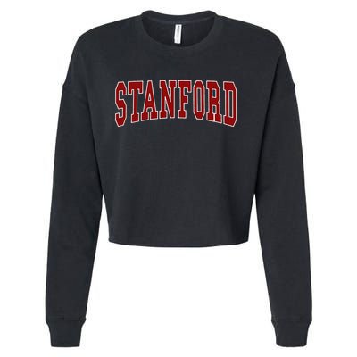 S.T.A.N.F.O.R.D California Throwback Design Classic Cropped Pullover Crew