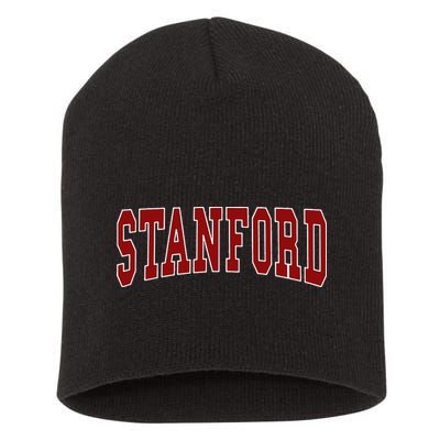 S.T.A.N.F.O.R.D California Throwback Design Classic Short Acrylic Beanie