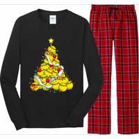 Softball Christmas Tree Xmas Pajamas Player Coach Long Sleeve Pajama Set