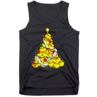 Softball Christmas Tree Xmas Pajamas Player Coach Tank Top