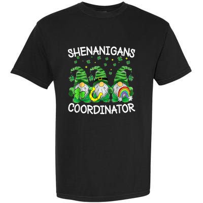 Shenanigans Coordinator Teachers St Patricks Day Gnomes Garment-Dyed Heavyweight T-Shirt