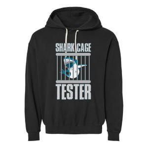 Shark Cage Tester Garment-Dyed Fleece Hoodie