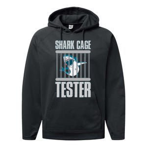 Shark Cage Tester Performance Fleece Hoodie