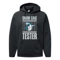 Shark Cage Tester Performance Fleece Hoodie