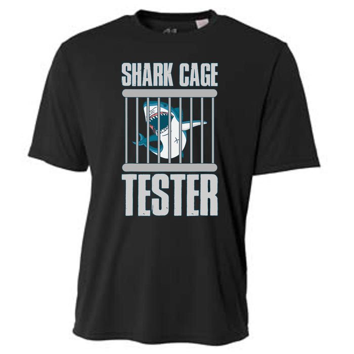 Shark Cage Tester Cooling Performance Crew T-Shirt