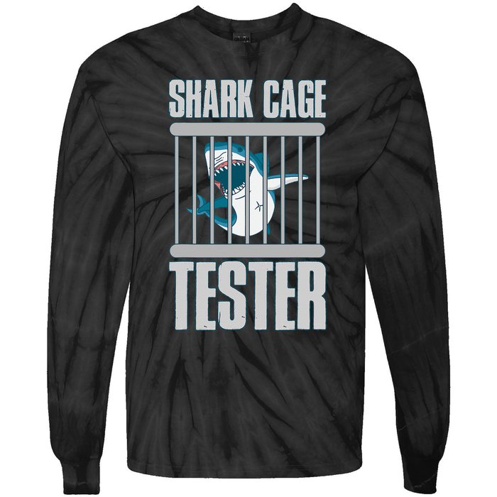 Shark Cage Tester Tie-Dye Long Sleeve Shirt