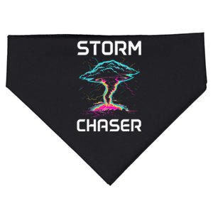 Storm Chasing Tornado Chaser Meteorologist Meteorology USA-Made Doggie Bandana