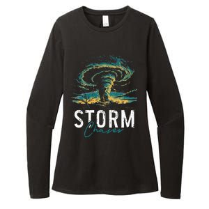 Storm Chasing Tornado Chaser Meteorologist Meteorology Womens CVC Long Sleeve Shirt