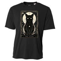 Star Cat Tarot Card Graphic For Tarot Cat Lovers Cooling Performance Crew T-Shirt