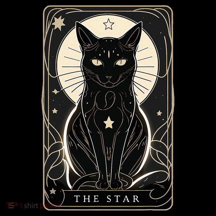 Star Cat Tarot Card Graphic For Tarot Cat Lovers Impact Tech Backpack
