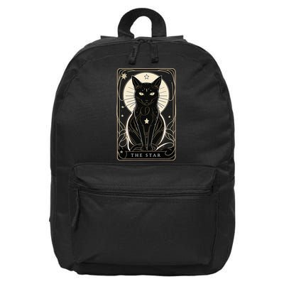 Star Cat Tarot Card Graphic For Tarot Cat Lovers 16 in Basic Backpack