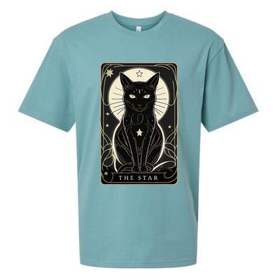 Star Cat Tarot Card Graphic For Tarot Cat Lovers Sueded Cloud Jersey T-Shirt