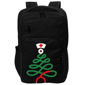 Stethoscope Christmas Tree Nursing Funny Nurse Rn Lpn Squad Impact Tech Backpack