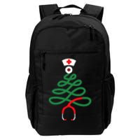 Stethoscope Christmas Tree Nursing Funny Nurse Rn Lpn Squad Daily Commute Backpack