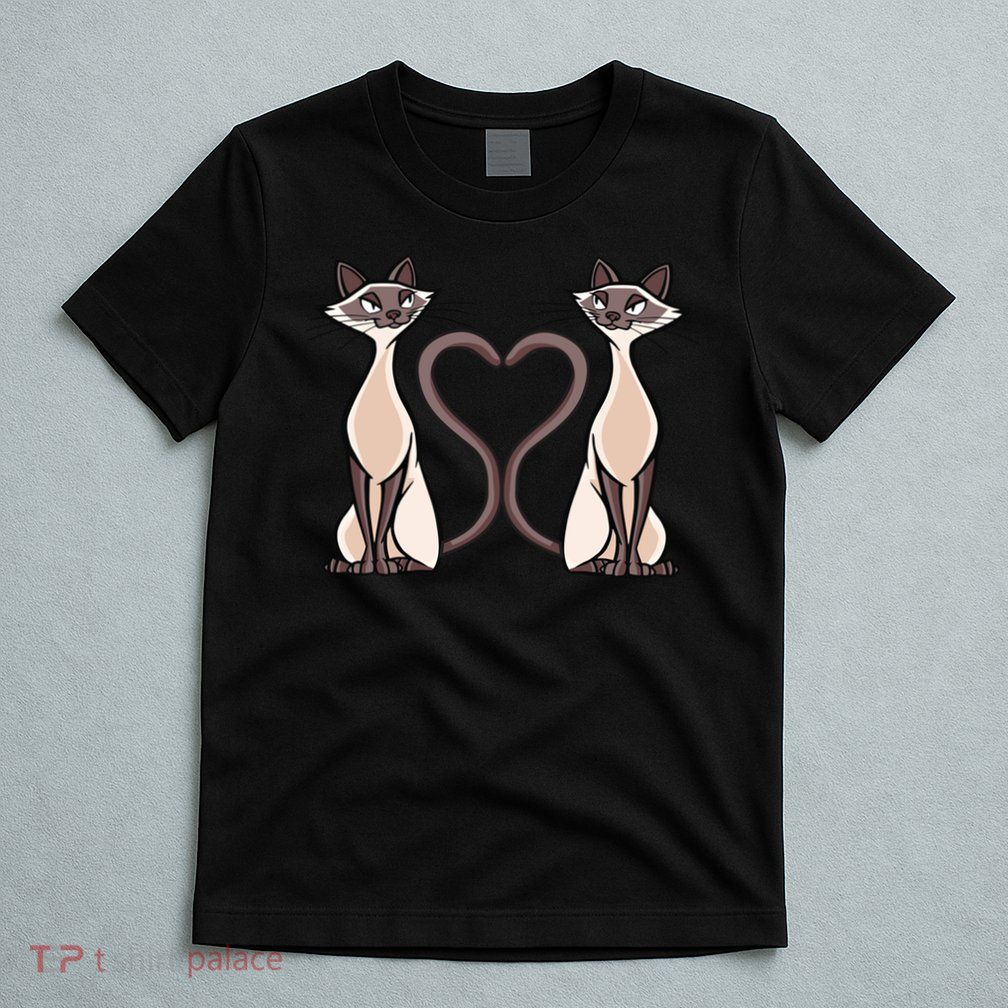 Siamese Cat Twins Cute T-Shirt