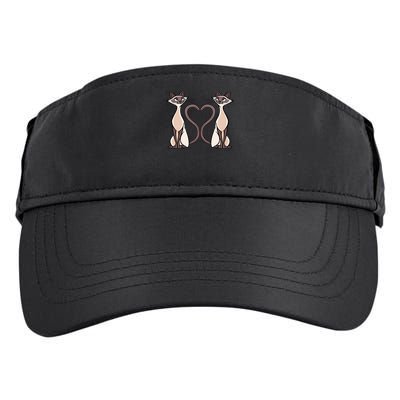 Siamese Cat Twins Cute Adult Drive Performance Visor
