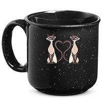 Siamese Cat Twins Cute 15oz Campfire Ceramic Mug