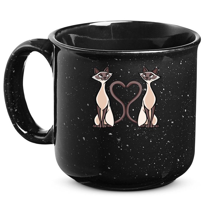 Siamese Cat Twins Cute 15oz Campfire Ceramic Mug