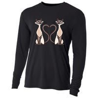 Siamese Cat Twins Cute Cooling Performance Long Sleeve Crew