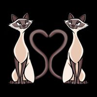 Siamese Cat Twins Cute Cooling Performance Long Sleeve Crew