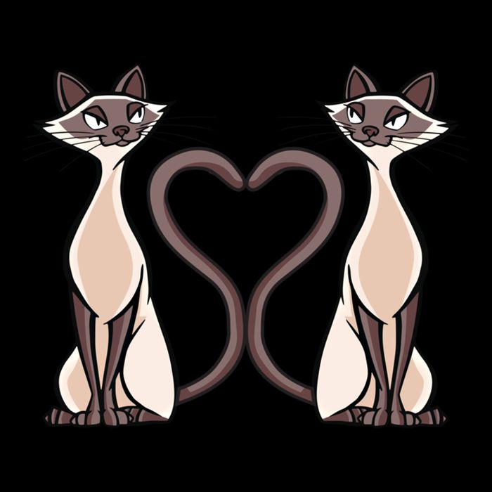 Siamese Cat Twins Cute Cooling Performance Long Sleeve Crew