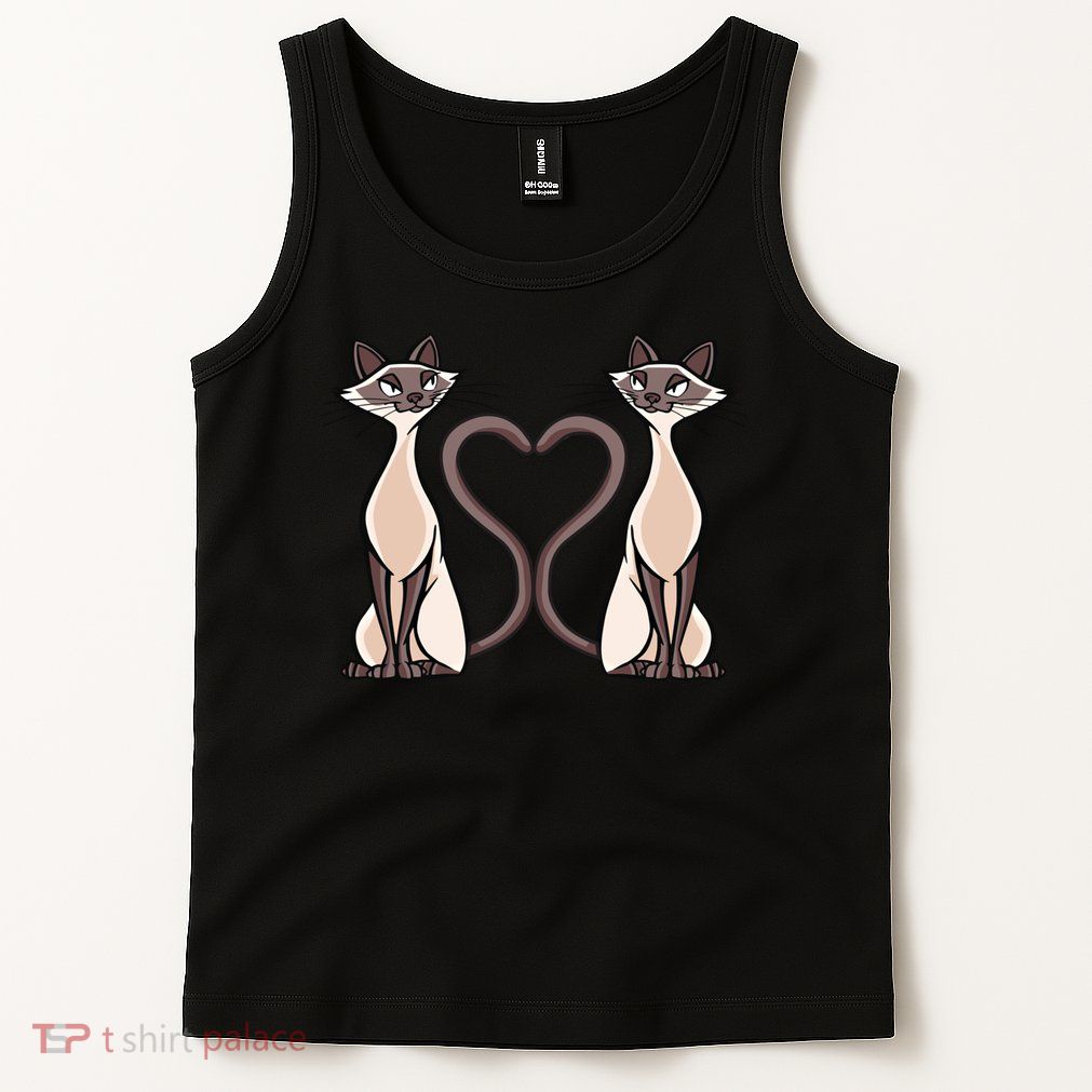 Siamese Cat Twins Cute Tank Top