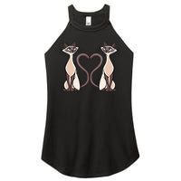 Siamese Cat Twins Cute Women's Perfect Tri Rocker Tank