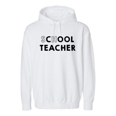 School Cool Teacher Garment-Dyed Fleece Hoodie