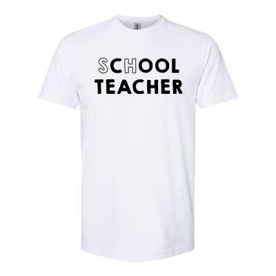 School Cool Teacher Softstyle® CVC T-Shirt