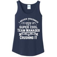 Super Cool Team Manager Funny Baseball Soccer Gift Ladies Essential Tank