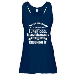 Super Cool Team Manager Funny Baseball Soccer Gift Ladies Essential Flowy Tank