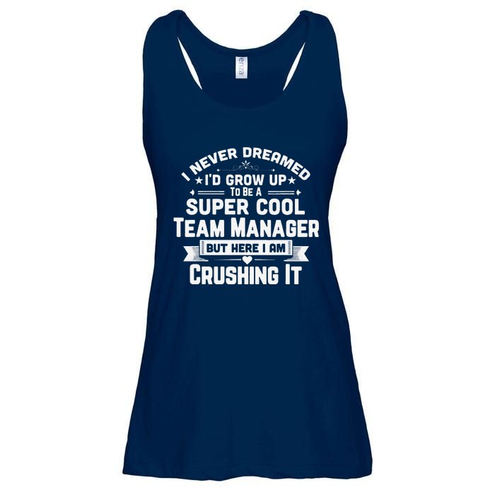 Super Cool Team Manager Funny Baseball Soccer Gift Ladies Essential Flowy Tank