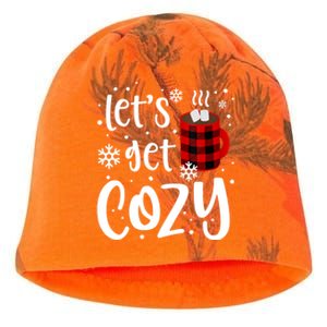 S Christmas Tees LetS Get Cozy Funny Christmas Gift Kati - Camo Knit Beanie