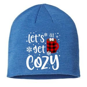 S Christmas Tees LetS Get Cozy Funny Christmas Gift Sustainable Beanie