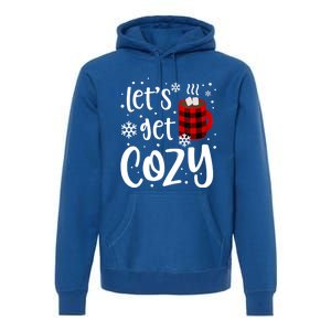 S Christmas Tees LetS Get Cozy Funny Christmas Gift Premium Hoodie