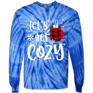 S Christmas Tees LetS Get Cozy Funny Christmas Gift Tie-Dye Long Sleeve Shirt