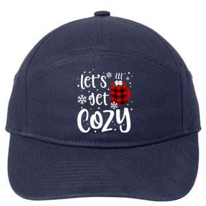 S Christmas Tees LetS Get Cozy Funny Christmas Gift 7-Panel Snapback Hat