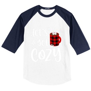 S Christmas Tees LetS Get Cozy Funny Christmas Gift Baseball Sleeve Shirt