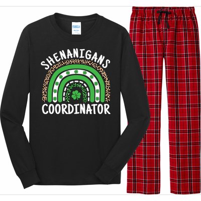 Shenanigans Coordinator Teacher St Patricks Day Shamrock Great Gift Long Sleeve Pajama Set