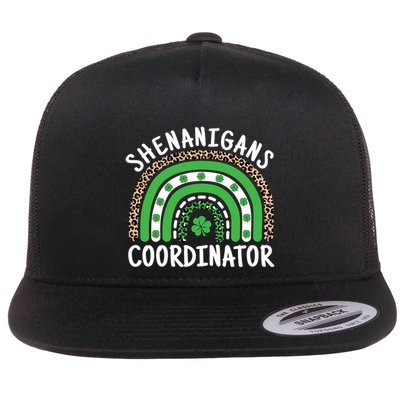 Shenanigans Coordinator Teacher St Patricks Day Shamrock Great Gift Flatbill Hat
