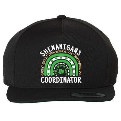 Shenanigans Coordinator Teacher St Patricks Day Shamrock Great Gift Wool Snapback Cap