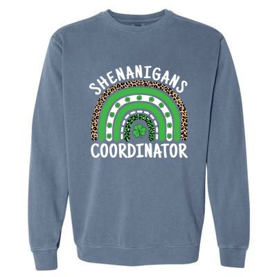 Shenanigans Coordinator Teacher St Patricks Day Shamrock Great Gift Garment-Dyed Sweatshirt