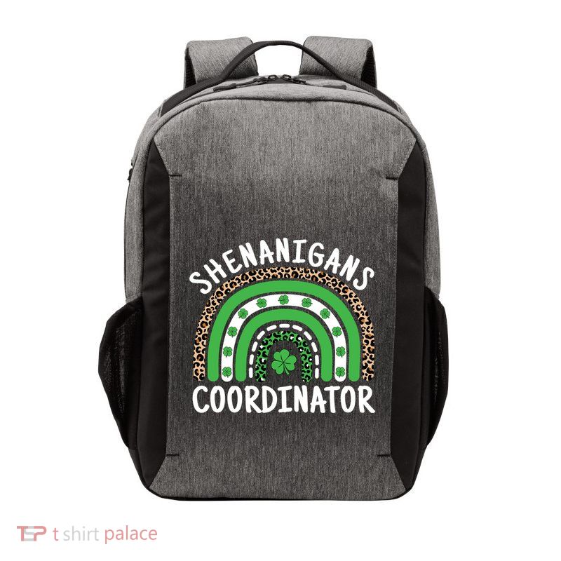 Shenanigans Coordinator Teacher St Patricks Day Shamrock Great Gift Vector Backpack